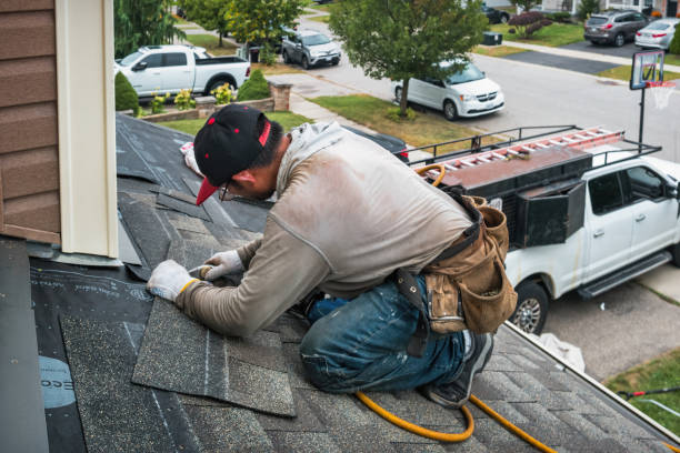 Professional Roof Installation technician working in Stony Brook, NY